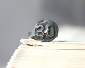 Industrial Ring Antique Railroad Date Marker 1930 With Iron Barn Nail