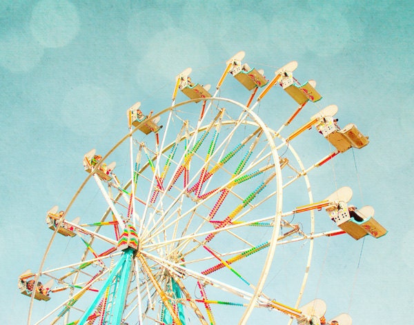 ferris wheel,baby nursery wall art,carnival ride,circus carnival vintage,vintage inspired carnival photography,pastel colors wall decor