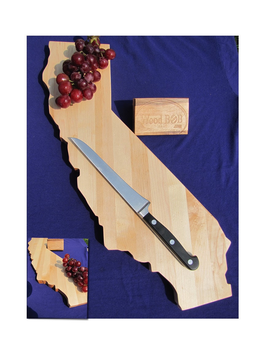 Woodbob.com California Cutting Board - Custom Shaped Cutting Boards