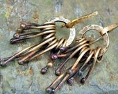 Woodland fringe earrings, 2 in.,ThePurpleLilyDesigns