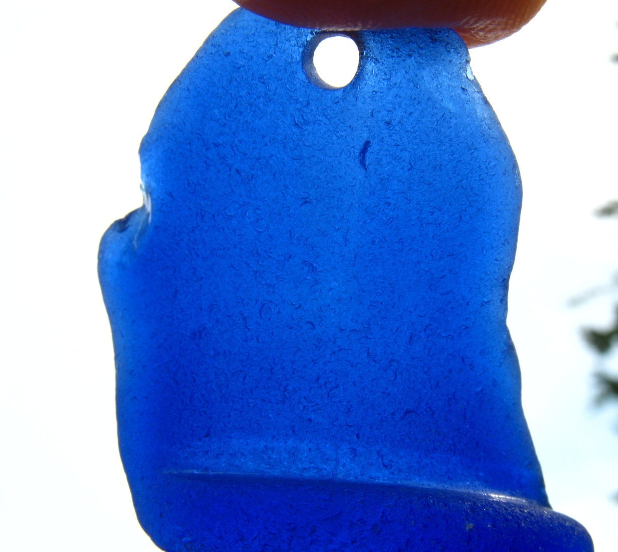 6 DRILLED Sea Glass Pendant sized pieces from Puerto Rico
