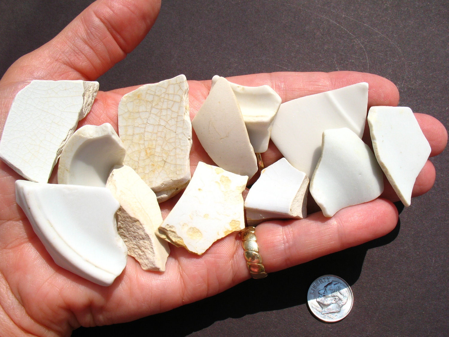 12 Pottery Pieces for Painting or Jewelry Making
