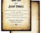 Steamed - Steampunk Wedding Invitation Sample