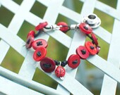 Ladybird Button Bracelet