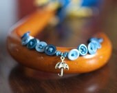 Umbrella Blue Button Bracelet