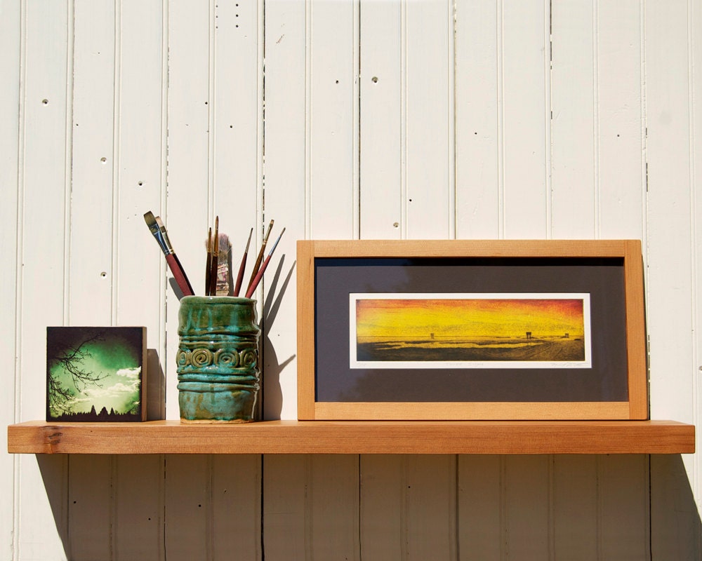 Reclaimed Wood Floating Shelf // Rustic Old Growth Douglas Fir // Large // MADE TO ORDER