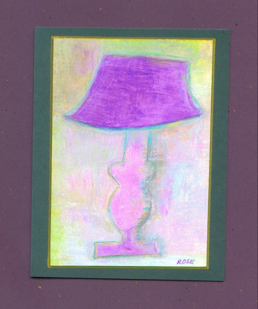 The Lamp Fine Art Note Card - Artist with Autism