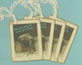 Get Well Soon, Sick As A Dog, Get Well Gift Tags - 30% Percent Off