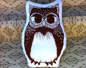 owl stuffie . organic . brown