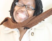 Alpaca Scarf, Men's, Women's, Brown Alpaca Scarf, Luxury Scarf, non "itchy", Free shipping