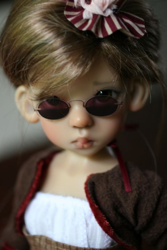 18 pairs STEAMPUNK Sci-fi style printed glasses for MSD BJD, Ellowyne Wilde, Kaye Wiggs by Raw-Kiss