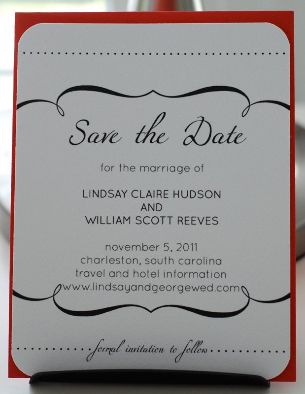 PRINTED - Save the Date Cards - Set of 16 (Cosmopolitan)