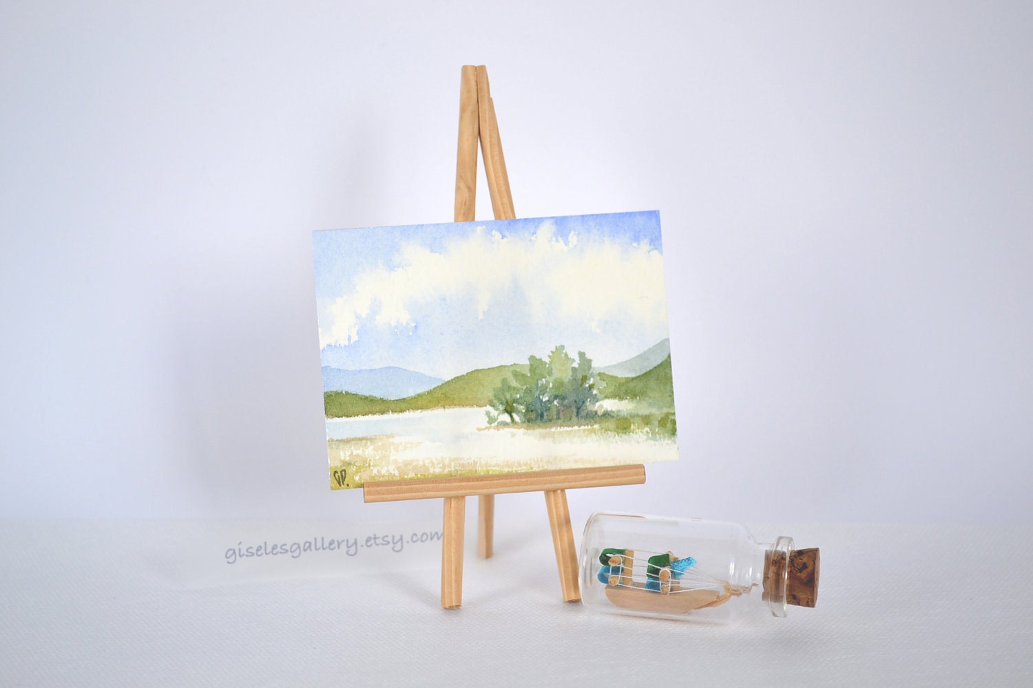 Sparkling - ACEO Original watercolor painting