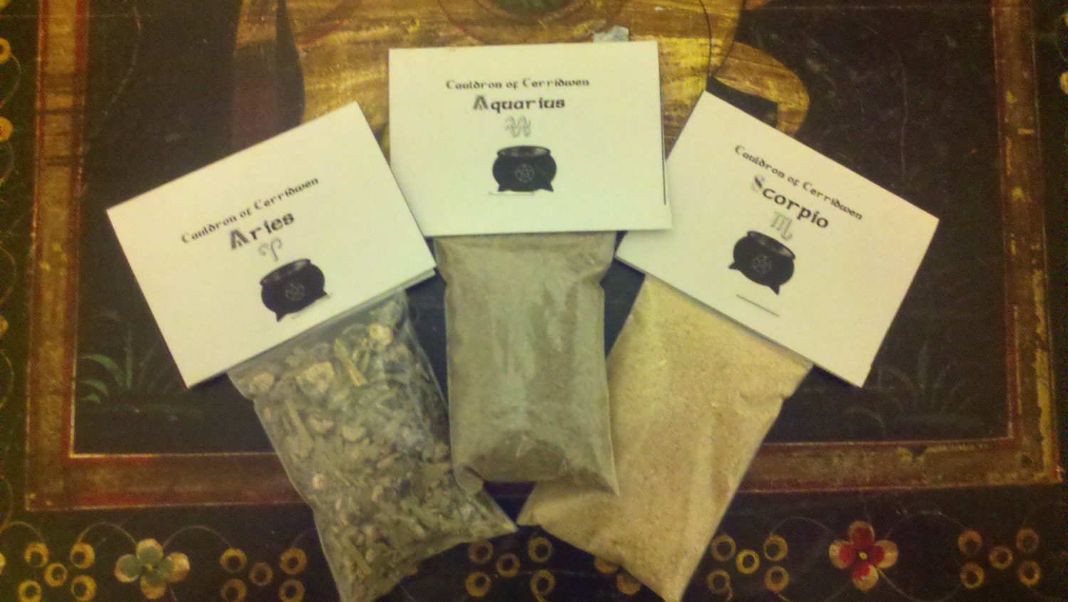 ZODIAC INCENSE TRIO - rising sign, sun sign, moon sign - choose any 3 to personalize - wicca pagan witch new age
