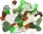 67 Sea Glass Gems in Multi Colors