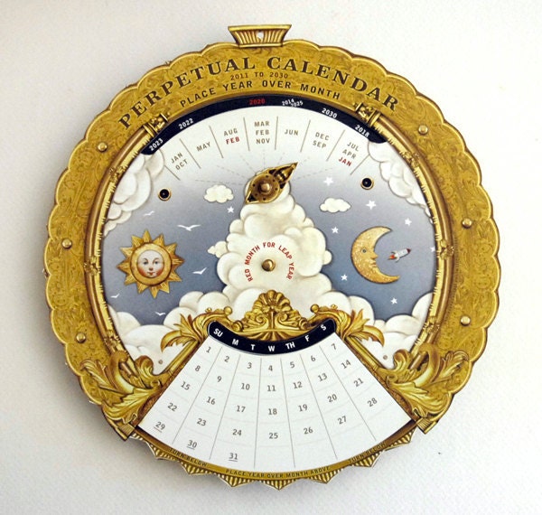 magic perpetual calendar 2011 to 2030