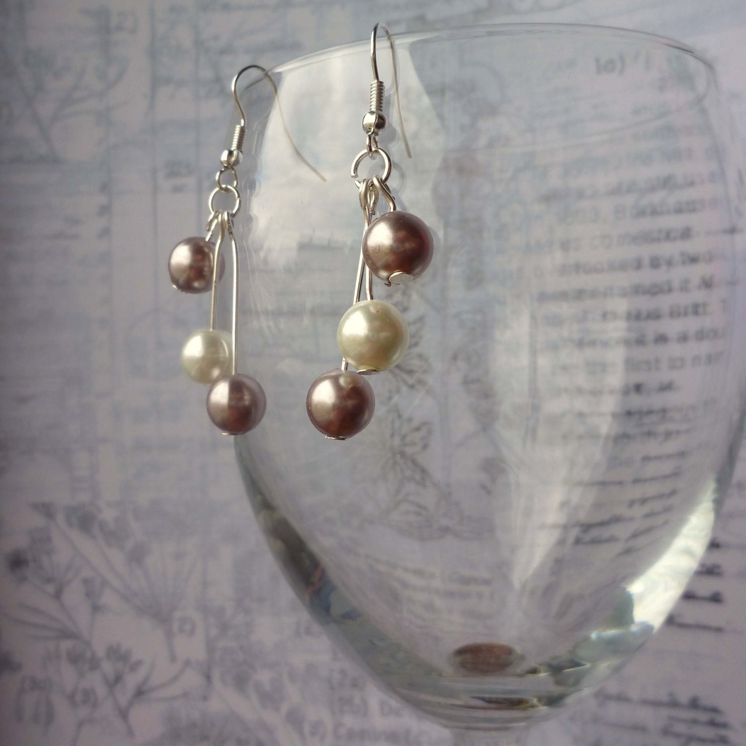 Earrings: "Beauty" Pearl Bead Earrings