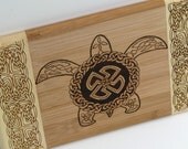Celtic turtle wall art - wood pyrography - bamboo wall hanging - bkinspired Celtic turtle wall art - wood pyrography - bamboo wall hanging - bkinspired