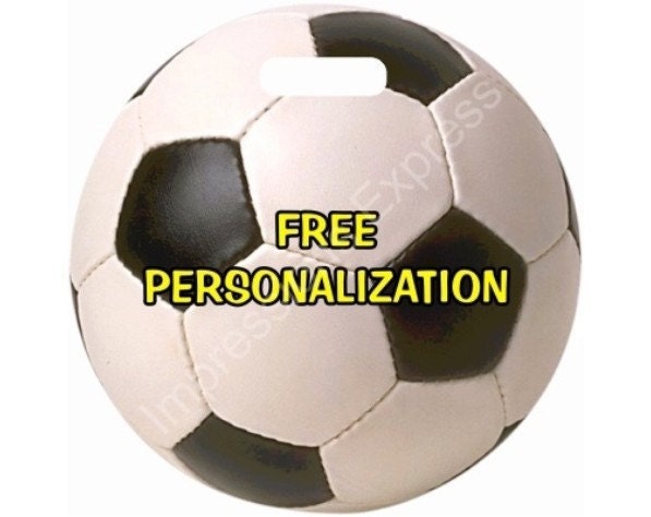 Personalized Soccer Sports Ball Luggage Tote Bag Tag