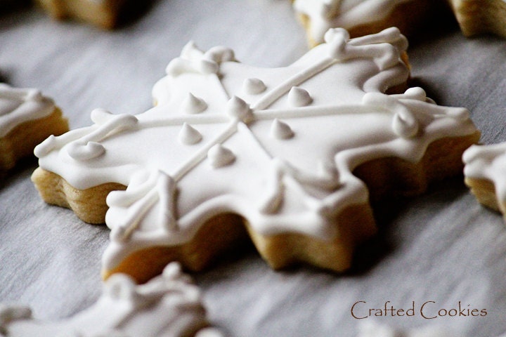 6 Beautiful & Elegant Snowflake Sugar Cookies