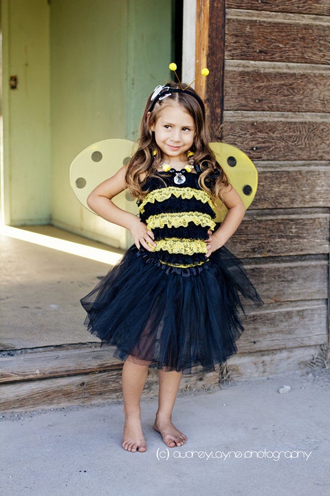 Cutie Bee Girl's Necklace - Yellow, Black