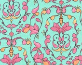 SALE 1 Yard of Tina Givens - Olivia's Holiday - Winks in blue