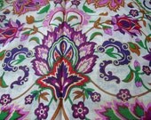 sale vintage wool scarf  colorful - 1980s
