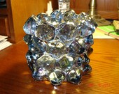 Ice Cube Glass Candle Holder