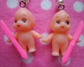 Hungry Kewpie Devil Doll Earrings