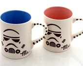 Mr and Mrs Star Wars (R) Storm Trouper Mug Set for Wedding or Anniversary