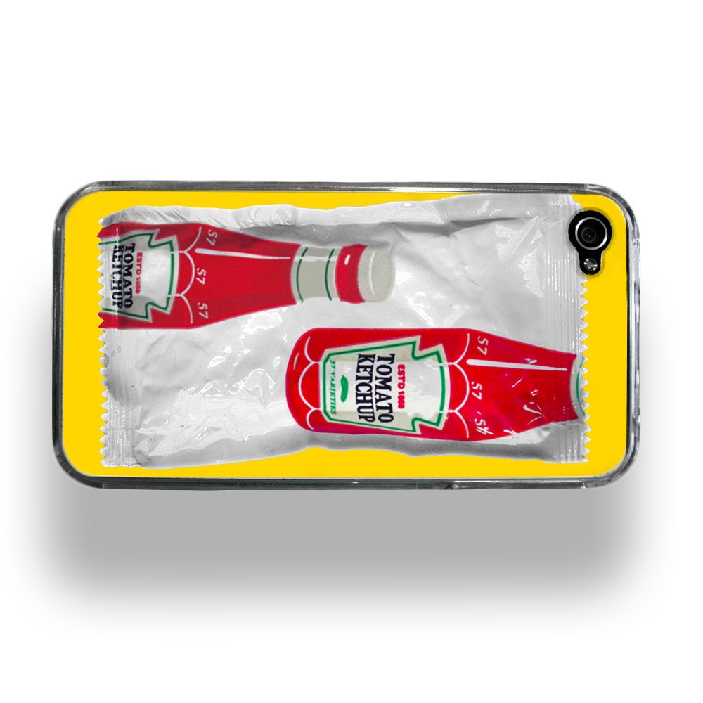 Ketchup Packet - Apple iPhone 4 or 4S Custom Case by ZERO GRAVITY