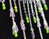 Geeky Purple and Green Resistor and Inductor Necklace - Five Dollars Off