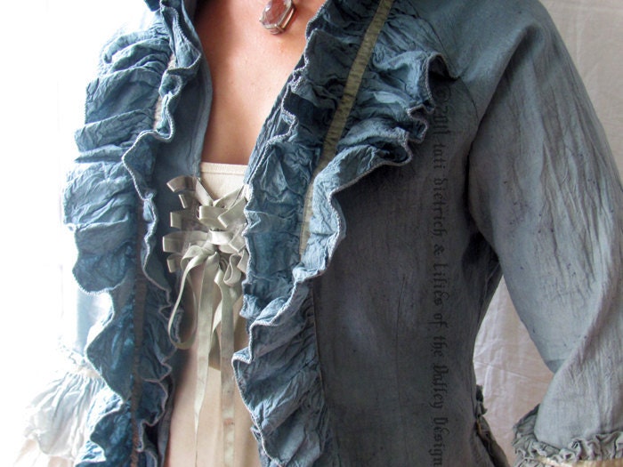Medieval or renaissance Clothing. Rococo Coat. Teal.  Bustle. Renaissance Clothes. Victorian. Gothic. Womens. M. L. XL. XXL. Plus Size