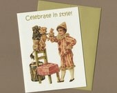 Circus Birthday Card, dogs birthday card