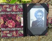 Kindle 3 eReader or Kindle Fire Cover Plum Paisley and Floral
