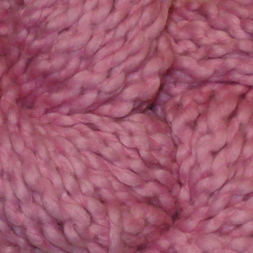 bulky hand spun - organic cotton yarn in wild rose, 6 skeins