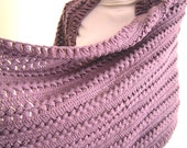 Lilac,Violet ,Purple Handmade Knitted Shawl