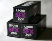 3 Rolls of Ilford SFX 200 Black & White 120 Film (Expired)