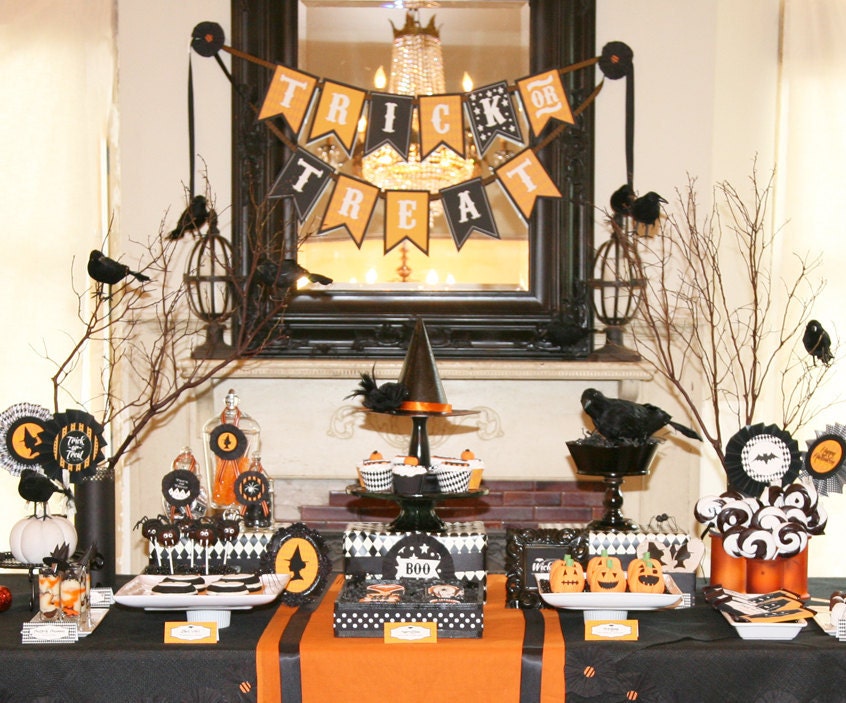 Be witch ing Halloween Printable Party Pack - DIY Printable - SALE