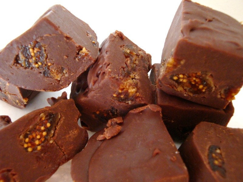 FIG/CHOCOLATE Fudge. 1/2 Lb, reduced sugar, no butter/oil.Totally to die for. What a Treat.