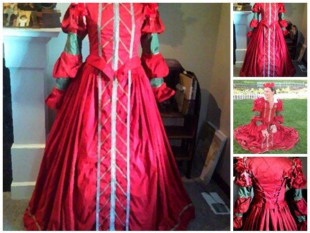 Renaissance Elizabethan Doublet Gown MADE TO ORDER