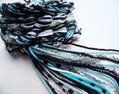 Crochet Scarf...CONTEMPORARY ZEBRA Pippy Scarf, Skinny Scarf, Lightweight Spring Accessory