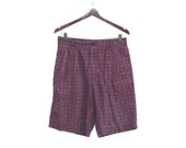 80s Mens Pleated Shorts size 33 Cotton 32 inch waist