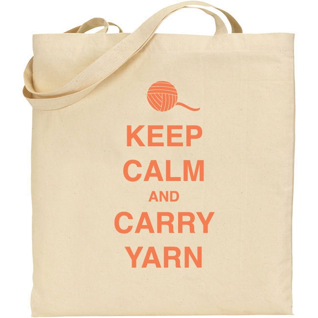 Keep Calm and Carry Yarn - Digital Download for Iron On Transfer - Tote, Pillow, or Shirt