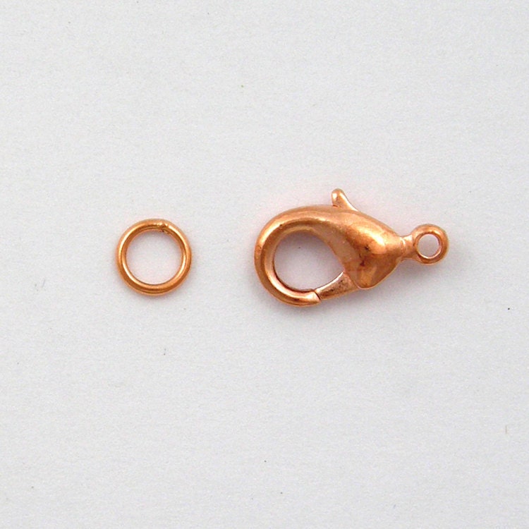 20 Sets 15mm LOBSTER Solid Copper with Jump ring