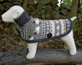 Dog Coat in Felted Wool Tiny Breed Size