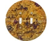 Oatmeal Raisin Cookie Double Toggle Switch Plate Cover