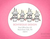 Robot Unity Address Label, Shop Sticker, Gift Tags