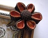 The Aubry Kanzashi, folded fabric Flower hair clip
