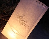 Printable Lunch Bag Luminaire- "Just Married"